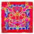 Hermès Monogramm Jacquard Seidenschal rot - Ansicht 2
