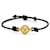 Versace Bracciale in pelle nera e oro Nero  - vista 1