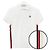 Moncler Polo in cotone piqué a righe con logo per uomo Bianco - vista 11