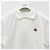 Moncler Polo in cotone piqué a righe con logo per uomo Bianco - vista 3