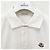 Moncler Polo in cotone piqué a righe con logo per uomo Bianco - vista 4