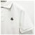 Moncler Polo in cotone piqué a righe con logo per uomo Bianco - vista 5