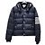 Thom Browne Diagonal Bar Matte Nylon Goose Down Padded Bomber Jacket Navy Blue - view 14