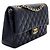 Chanel Borsa a spalla classica in pelle di agnello media nera Nero - vista 3