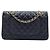 Chanel Borsa a spalla classica in pelle di agnello media nera Nero - vista 4