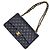 Chanel Borsa a spalla classica in pelle di agnello media nera Nero - vista 9