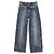 Acne Calça de denim azul com fivela