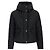 Burberry Jaqueta cropped de nylon acolchoado com capuz QUILTING Preto