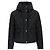 Burberry Jaqueta cropped de nylon acolchoado com capuz QUILTING Preto - vista 4