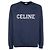 Céline Felpa larga in cotone Blu - vista 4