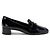 Prada Mocasines de charol con logo en triángulo Negro - vista 4