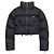 Prada Jaqueta de nylon acolchoada cropped Preto