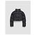 Prada Jaqueta de nylon acolchoada cropped Preto - vista 4