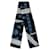 Alexander Mcqueen Sciarpa Skull Blu  - vista 4