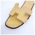 Lackleder Oran Slipper von Hermès Golden - Ansicht 5