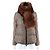Chaqueta acolchada de piel Moncler