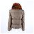 Chaqueta acolchada de piel Moncler - vista 3