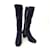 Chanel Suede Boots Blue