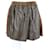 Louis Vuitton Falda de cuero Castaño