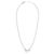 Céline Monochrome Halskette Glasperle Messing Rhodium-Finish Weiß - Ansicht 3