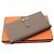 Hermès Cartera larga de cuero Veau Etope (estampada) Castaño - vista 6