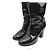 Chanel Botas midi de charol negro