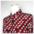 Sandro Camisa de seda burdeos con estampado de estrellas Roja - vista 4