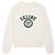 Céline Fleece Loose Blazon Sweatshirt Gewaschen Weiß Moosgrün