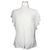 Escada Blusa de encaje marfil con volantes Plata