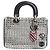 Borsa Tote e a Spalla Lady Dior Edizione Limitata in Tweed Metallico Multicolore
