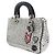 Borsa Tote e a Spalla Lady Dior Edizione Limitata in Tweed Metallico Multicolore - vista 2