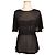 Chloé Blusa de seda negra transparente de by Chloe Negro