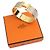 Hermès Bracciale Taupe in Oro Click-Clack Multicolore - vista 6