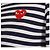 Comme Des Garcons Weißes Marine Baumwoll-T-Shirt Schwarz - Ansicht 4