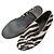 Gucci Wildleder Slipper mit Zebra-Muster Braun - Ansicht 3