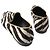 Gucci Wildleder Slipper mit Zebra-Muster Braun - Ansicht 4