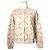 Hermès Chaqueta de algodón beige con botones a presión Castaño