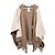 Fendi Poncho con capucha de cachemira con logo y flecos Multicolor