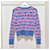 Chanel Kaschmir-Wellen-Coco-Button-Pullover mit langen Ärmeln Mehrfarben  - Ansicht 3
