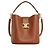 Céline Bolsa Louis Média em couro de bezerro liso tan Marrom