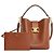 Céline Bolsa Louis Média em couro de bezerro liso tan Marrom - vista 6