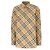 Burberry Camisa de cuadros de algodón Castaño