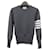 Thom Browne Strickpullover aus Baumwolle Milano mit diagonalen Streifen Braun  - Ansicht 1
