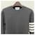 Thom Browne Strickpullover aus Baumwolle Milano mit diagonalen Streifen Braun  - Ansicht 4