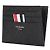 Thom Browne Three Stripe Card Holder Black