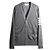Thom Browne Merinowoll-Strickcardigan in Mittelgrau Braun - Ansicht 2