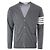 Thom Browne Merinowoll-Strickcardigan in Mittelgrau Braun - Ansicht 5
