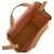 Borsa mini tote a tracolla Acne Logo AEV Marrone - vista 7