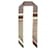 Burberry Sciarpa Sneaky in Seta Montage Marrone - vista 2