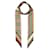 Burberry Sciarpa Sneaky in Seta Montage Marrone - vista 4